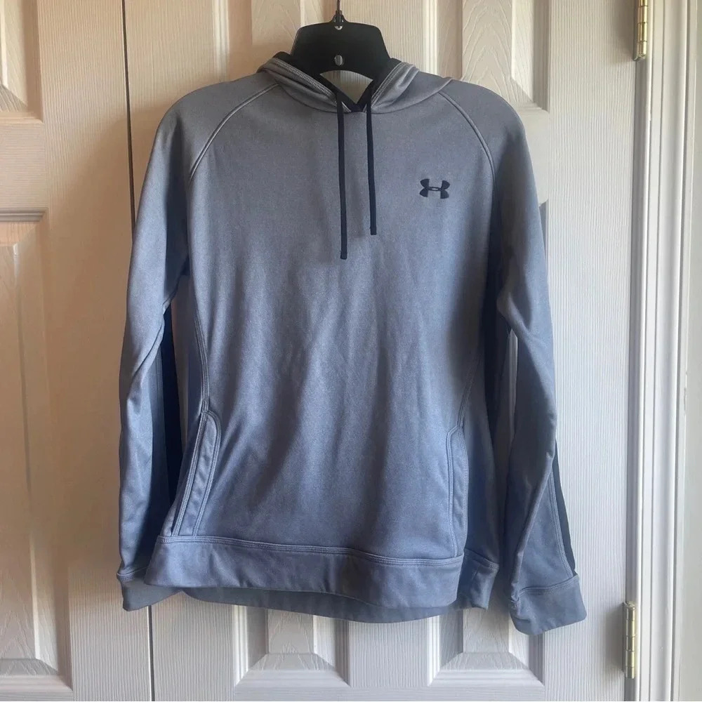 Under Armour Long Sleeve Performance Hoodie Womens Size Medium, Silver Gray